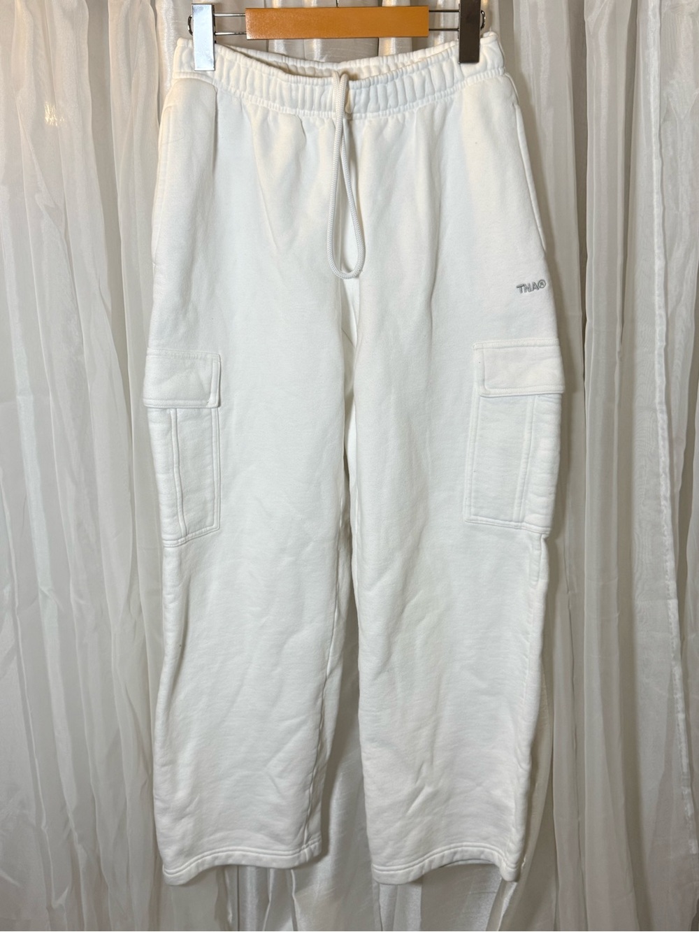 TNA Off-White Cargo sweatfleece cozy Joggers